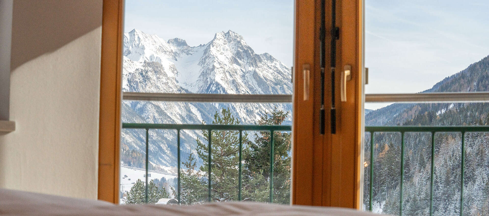 View from the apartment of Apart Arlberg in Tyrol