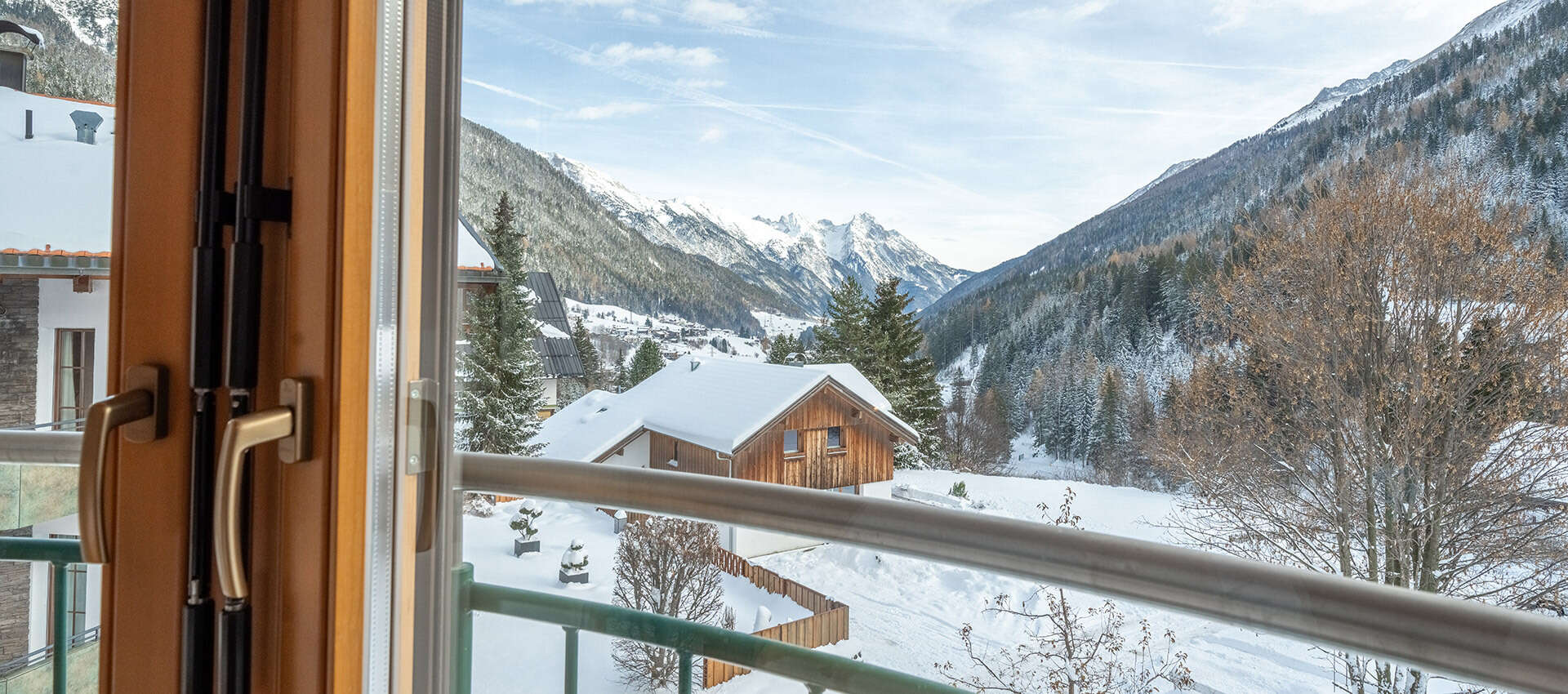 View from the holiday apartment of Apart Arlberg in St Anton am Arlberg